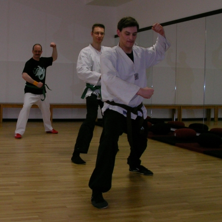 Adrian Hülsewede, 2. Toan Shaolin-Kung-Fu. Aus der Drachenkata, Teil V. - der Mönch auf dem Balken.
