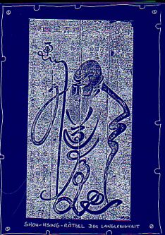 Das Geheimnis der Langlebigkeit - Kalligraphie-Gemälde aus dem TAO-TZANG